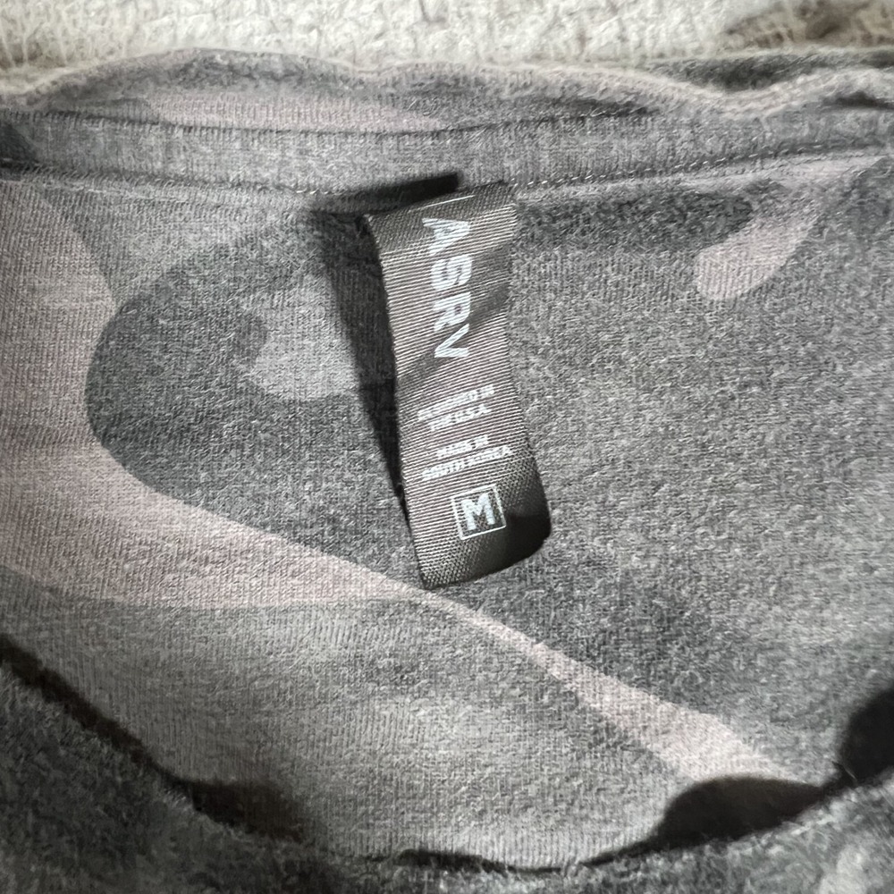 ASRV Shirt Mens Medium Black Camo DSG-0514 Athletic Gym Workout Casual Preppy‎ - Picture 10 of 12